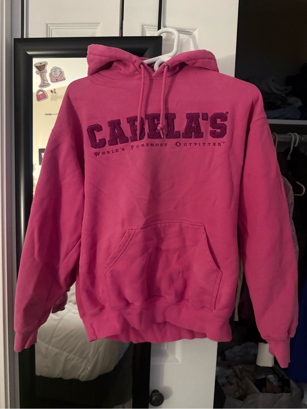 Cabela's Pink Logo Hoodie